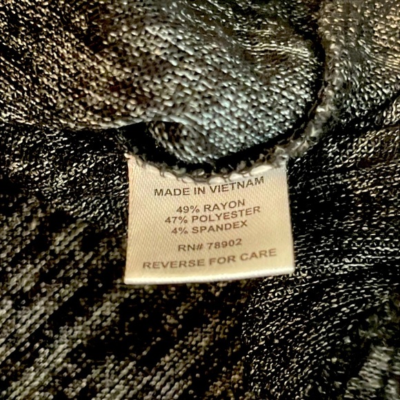 Charcoal Lightweight Turtleneck Sweater w/ Buttons Size M/L - Picture 5 of 6